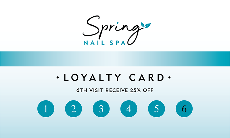 Spring Nail Spa - Loyalty Card